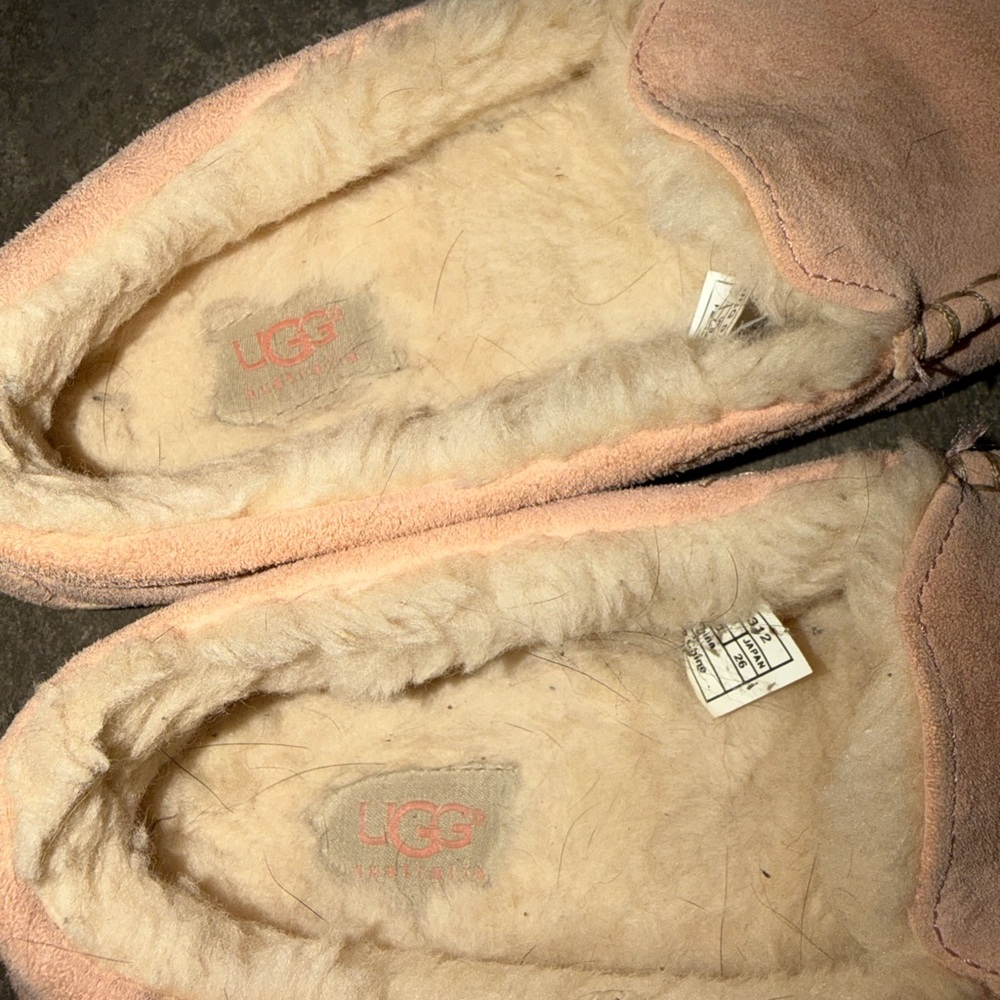 UGG Leather & Shearling Moccasins - Picture 2 of 4